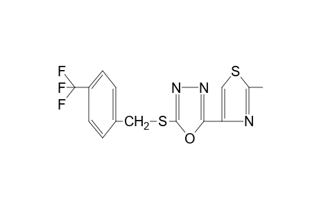 2-(2-methyl-4-thiazolyl)-5-{[p-(trifluoromethyl)benzyl]thio}-1,3,4-oxadiazole