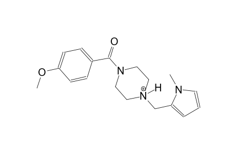 1-(4-methoxybenzoyl)-4-[(1-methyl-1H-pyrrol-2-yl)methyl]piperazin-4-ium