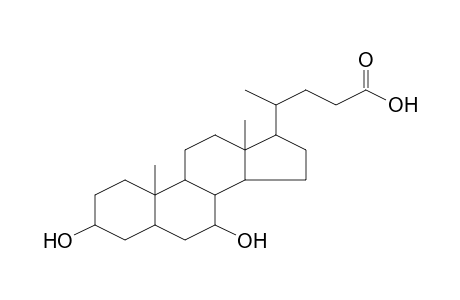 3a,7a-Dihydroxy-5b,14a,17b-cholanic acid