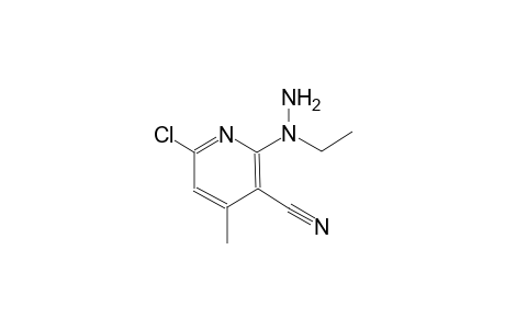 6-Chloro-2-(N-ethyl-hydrazino)-4-methyl-nicotinonitrile