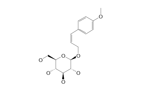 .beta.-D-Glucopyranoside, 3-(4-methoxyphenyl)-2-propenyl