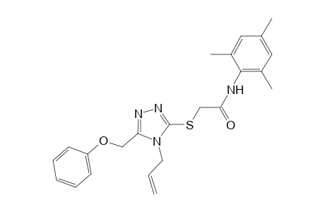 2-{[4-allyl-5-(phenoxymethyl)-4H-1,2,4-triazol-3-yl]sulfanyl}-N-mesitylacetamide