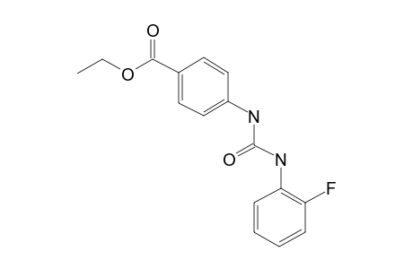 4-[3-(2-Fluorophenyl)ureido]benzoic acid, ethyl ester