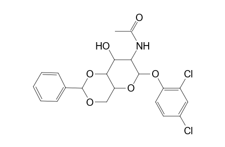 beta-D-Glucopyranoside, 2,4-dichlorophenyl 2-(acetylamino)-2-deoxy-4,6-o-(phenylmethylene)-