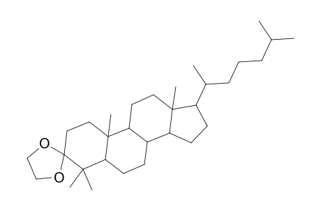Cholestan-3-one, 4,4-dimethyl-, cyclic 1,2-ethanediyl acetal, (5.alpha.)-