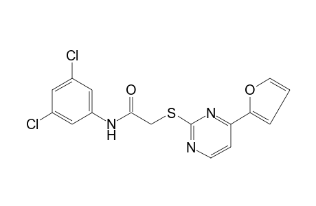 3',5'-dichloro-2-{[4-(2-furyl)-2-pyrimidinyl]thio}acetanilide