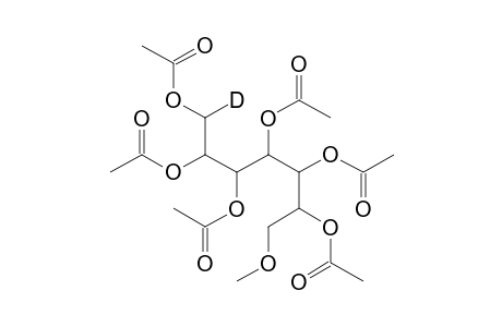 1,2,3,4,5,6-Hexa[O-acetyl]-7-O-methyl-1-deuterioheptitol