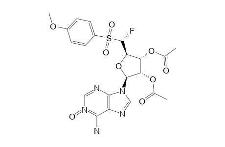 2',3'-di-o-Acetyl-5'-deoxy-5'-S-fluoro-5'-[(4-methoxyphenyl)-sulfonyl]-ADENOSINE_1-N-oxide