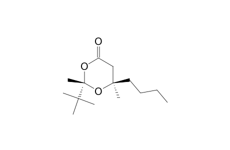 6.beta.-n-Butyl-2.alpha.-tert-butyl-2.beta.,6.alpha.-dimethyl-1,3-dioxan-4-one