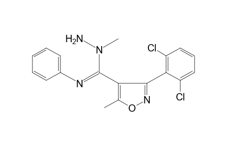 3-(2,6-dichlorophenyl)-5-methyl-N-phenyl-4-isoxalecarboximidic acid 1-methylhydrazide