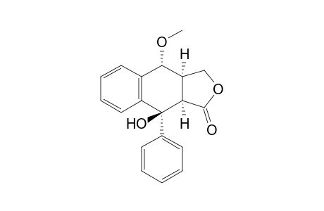 (3aR*,4R*,9S*,9aR*)-9-Hydroxy-4-methoxy-9-phenyl-3a,4,9,9a-tetrahydronaphtho[2,3-c]furan-1(3H)-one