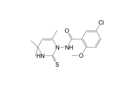 5-Chloro-2-methoxy-N-(4,4,6-trimethyl-2-thioxo-3,4-dihydro-1(2H)-pyrimidinyl)benzamide