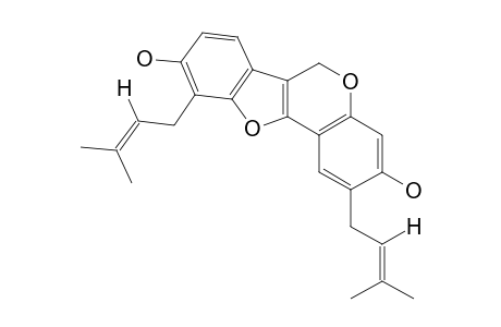 3,9-DIHYDROXY-2,10-DIPRENYLPTEROCARP-6A-ENE;ERYCRYSTAGALLIN