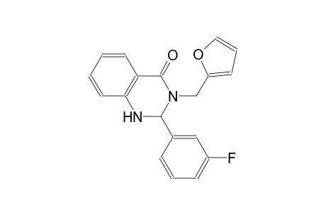 2-(3-fluorophenyl)-3-(2-furylmethyl)-2,3-dihydro-4(1H)-quinazolinone