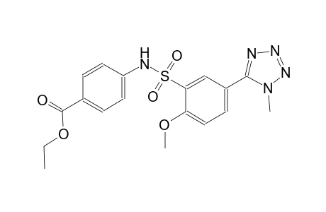 benzoic acid, 4-[[[2-methoxy-5-(1-methyl-1H-tetrazol-5-yl)phenyl]sulfonyl]amino]-, ethyl ester