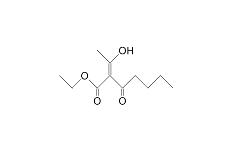 3-Oxo-2-(1-hydroxy-ethylidene)-heptanoic acid, ethyl ester