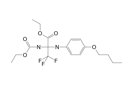 Ethyl 2-[(4-butoxyphenyl)amino]-2-[(ethoxycarbonyl)amino]-3,3,3-trifluoropropanoate