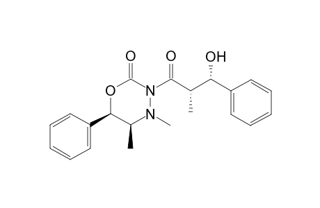 (5S,6R)-3-[(2S,3S)-3-hydroxy-2-methyl-1-oxo-3-phenylpropyl]-4,5-dimethyl-6-phenyl-1,3,4-oxadiazinan-2-one