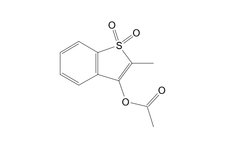 2-methylbenzo[b]thiophene-3-ol, acetate, 1,1-dioxide