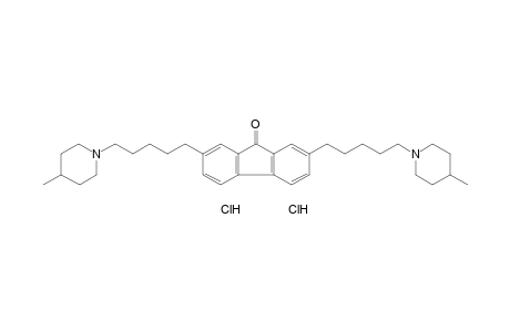 2,7-bis[5-(4-Methylpiperidino)pentyl]fluoren-9-one, dihydrochloride