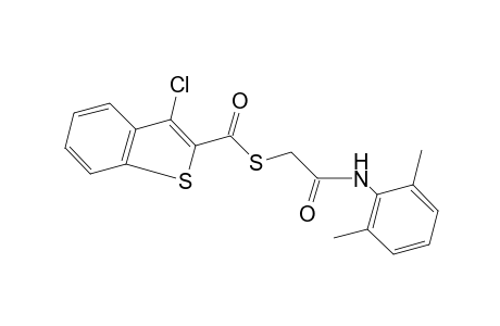 3-chlorobenzo[b]thiophene-2-carbothioic acid, S-ester with 2-mercapto-2',6'-acetoxylidide
