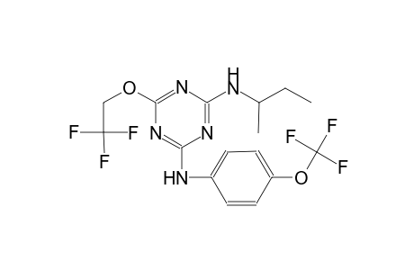 N-Sec-butyl-6-(2,2,2-trifluoro-ethoxy)-N'-(4-trifluoromethoxy-phenyl)-[1,3,5]triazine-2,4-diamine