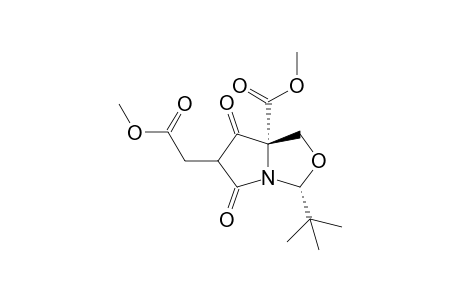 (3R,7aR)-3-tert-butyl-5,7-diketo-6-(2-keto-2-methoxy-ethyl)-1,3-dihydropyrrolo[1,2-c]oxazole-7a-carboxylic acid methyl ester