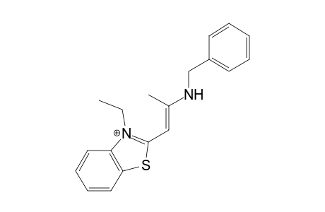 2-[(1E)-2-(benzylamino)-1-propenyl]-3-ethyl-1,3-benzothiazol-3-ium