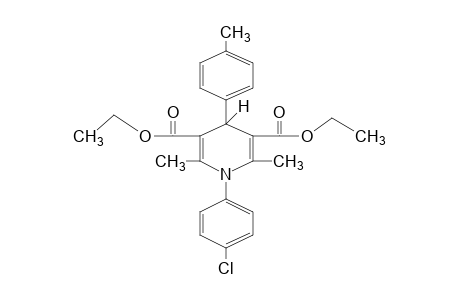 1-(p-chlorophenyl)-1,4-dihydro-2,6-dimethyl-4-p-tolyl-3,5-pyridinedicarboxylic acid, diethyl ester