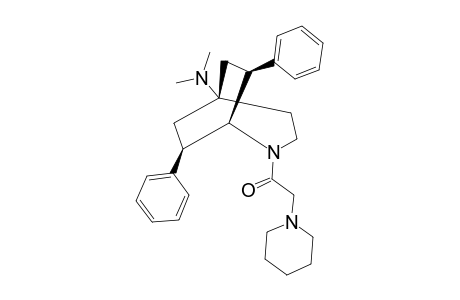 (E)-(7RS,8RS)-(+/-)-2-PIPERIDINO-1-(5-DIMETHYLAMINO-7,8-DIPHENYL-2-AZABICYCLO-[3.2.2]-NON-2-YL)-ETHANONE