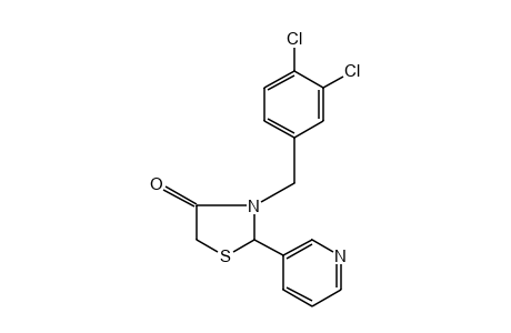 3-(3,4-dichlorobenzyl)-2-(3-pyridyl)-4-thiazolidinone