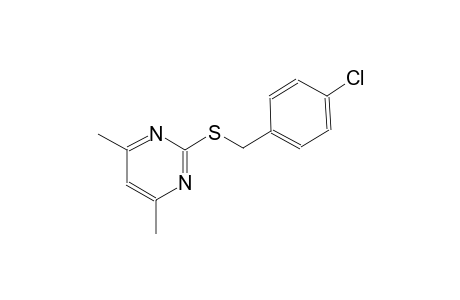 Pyrimidine, 2-(4-chlorophenylmethylthio)-4,6-dimethyl-