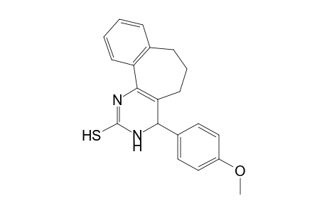 4-(p-methoxyphenyl)-4,5,6,7-tetrahydro-3H-benzo[6,7]cyclohepta[1,2-d]pyrimidine-2-thiol
