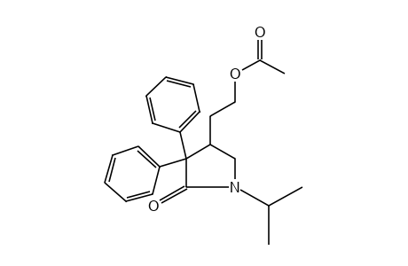 3,3-diphenyl-4-(2-hydroxyethyl)-1-isopropyl-2-pyrrolidinone, acetate (ester)