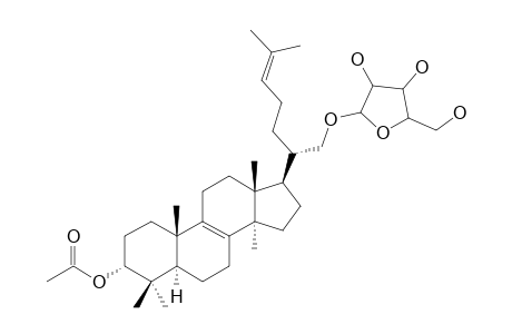 3-ALPHA-ACETOXY-5-ALPHA-LANOSTA-8,24-DIENE-21-O-BETA-D-XYLOSIDE;TSUGARIOSIDE-B