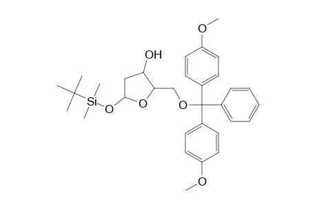 2-Deoxyribofuranose, 1(O)-(t-butyldimethylsilyl)-5(O)-(4,4'-dimethoxytrityl)-
