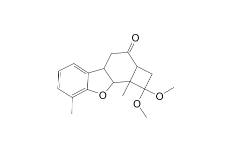 1,1-Dimethoxy-8,9b-dimethyl-2,2a,4,4a,9a,9b-hexahydrobenzo[b]cyclobuta[3,4]benzo[1,2-d]furan-3(1H)-one