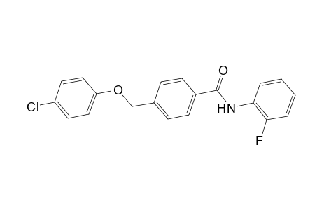 4-[(4-chlorophenoxy)methyl]-N-(2-fluorophenyl)benzamide