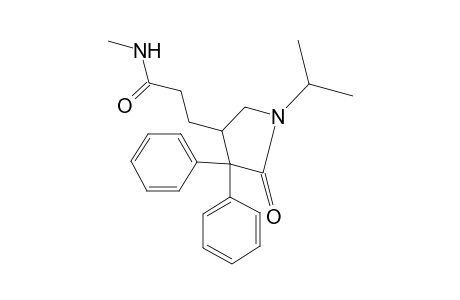 4,4-Diphenyl-1-isopropyl-N-methyl-5-oxo-3-pyrrolidinepropionamide