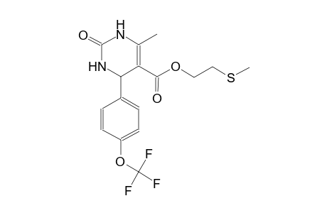 2-(Methylsulfanyl)ethyl 6-methyl-2-oxo-4-[4-(trifluoromethoxy)phenyl]-1,2,3,4-tetrahydro-5-pyrimidinecarboxylate