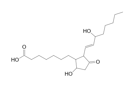 7-[5-hydroxy-2-[(E)-3-hydroxyoct-1-enyl]-3-keto-cyclopentyl]enanthic acid