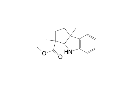 3,8b-Dimethyl-1,2,3,3a,4,8b-hexahydro-cyclopent(B)indole-3-carboxylic acid, methyl ester