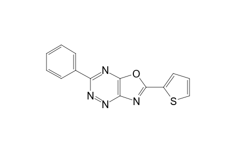 Oxazolo[5,4-e]-1,2,4-triazine, 3-phenyl-6-(2-thienyl)-