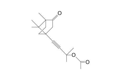 4-(3'-Acetoxy-3'-methylbut-1'-ynyl)-1,7,7-trimethylbicyclo-[2.2.1]-heptan-2-one