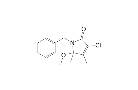 N-Benzyl-3-chloro-4,5-dimethyl-5-methoxy-3-pyrrolin-2-one