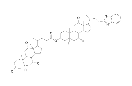 23-(Benzimidazol-2'-yl)-3.alpha.-[choloyl)oxy]norcholane-7.alpha.,12.alpha.-diol