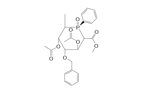 1,2,4-Tri-O-acetyl-5,6-dideoxy-3-O-benzy-5-[(S)-phenylphosphinyl].beta.,-D-altropyranose