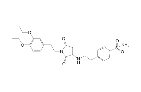 benzenesulfonamide, 4-[2-[[1-[2-(3,4-diethoxyphenyl)ethyl]-2,5-dioxo-3-pyrrolidinyl]amino]ethyl]-