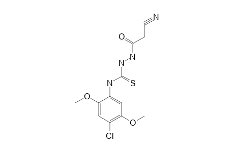 4-(4-chloro-2,5-dimethoxyphenyl)-1-(cyanoacetyl)-3-thiosemicarbazide