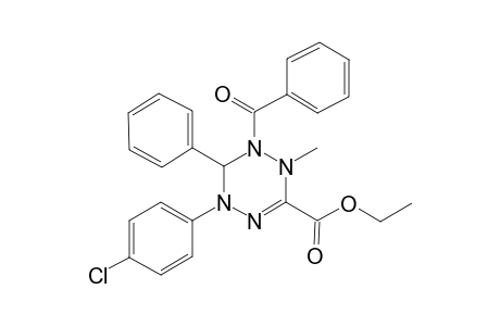 2-Benzoyl-4-(4-chlorophenyl)-1-methyl-3-phenyl-3H-1,2,4,5-tetrazine-6-carboxylic acid ethyl ester